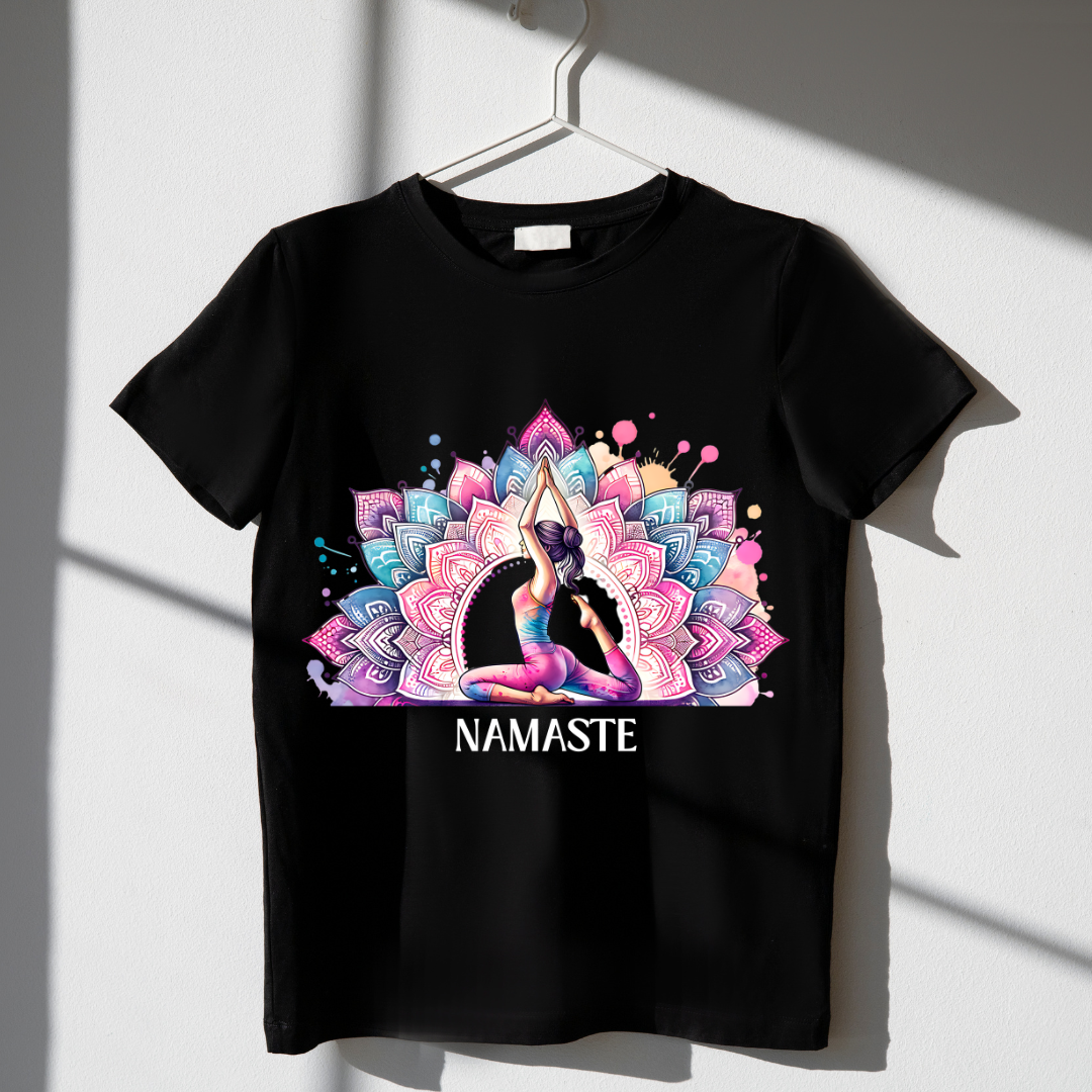 COLORFUL NAMASTE BLACK