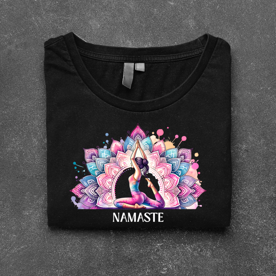 COLORFUL NAMASTE BLACK